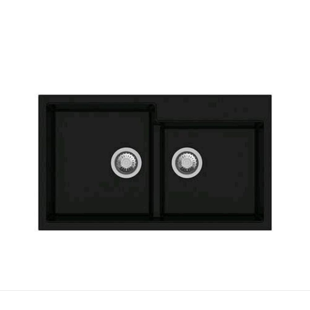 Sink Bak cuci piring Modena KS 9200F LM / KS9200F LM / KS 9200 FLM Hitam Black Granit Murah ORIGINAL