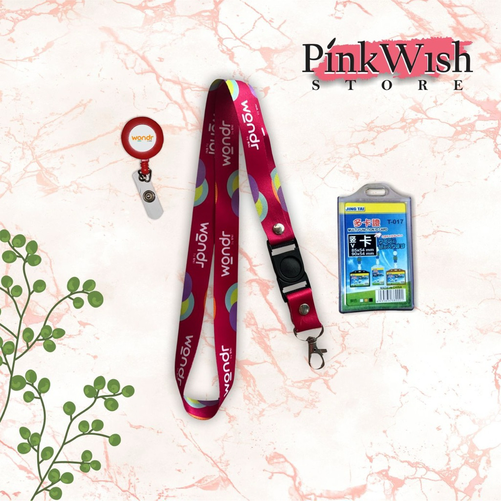 

Lanyard WONDER by BNI magenta / Tali ID WONDER by BNI magenta [Ready stock] Termurah
