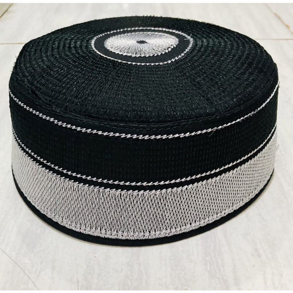 SILVER SONGKOK RECCA BONE  BAHAN KAIN KHAS BUGIS MAKASSAR