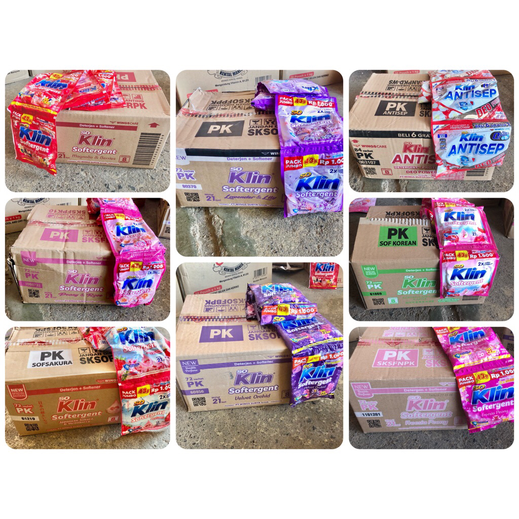 SOKLIN SOFTERGENT BUBUK renceng (eceran 1000) KARTON