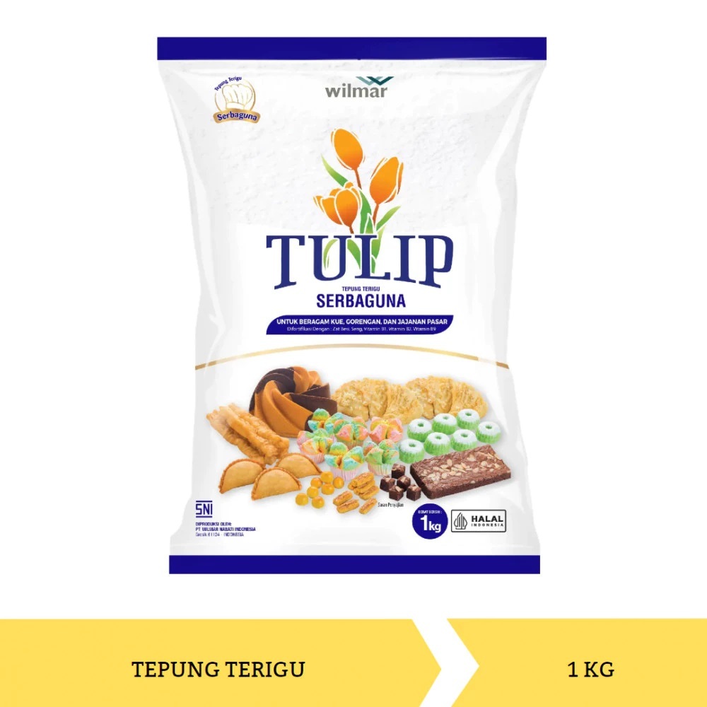 

Tulip Tepung Terigu Serbaguna 1 Kg - 5 Pcs