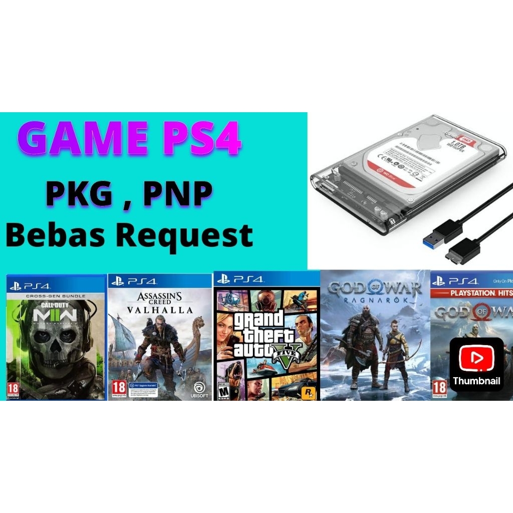 Game PS4 Hen via Hardisk 500gb