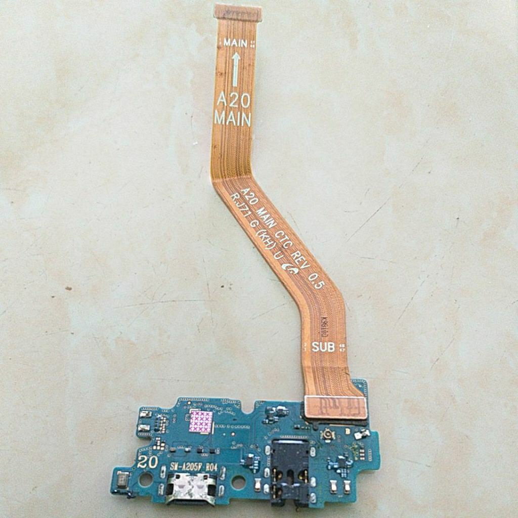 flexi charger+papan charger hp samsung A20 original cabutan