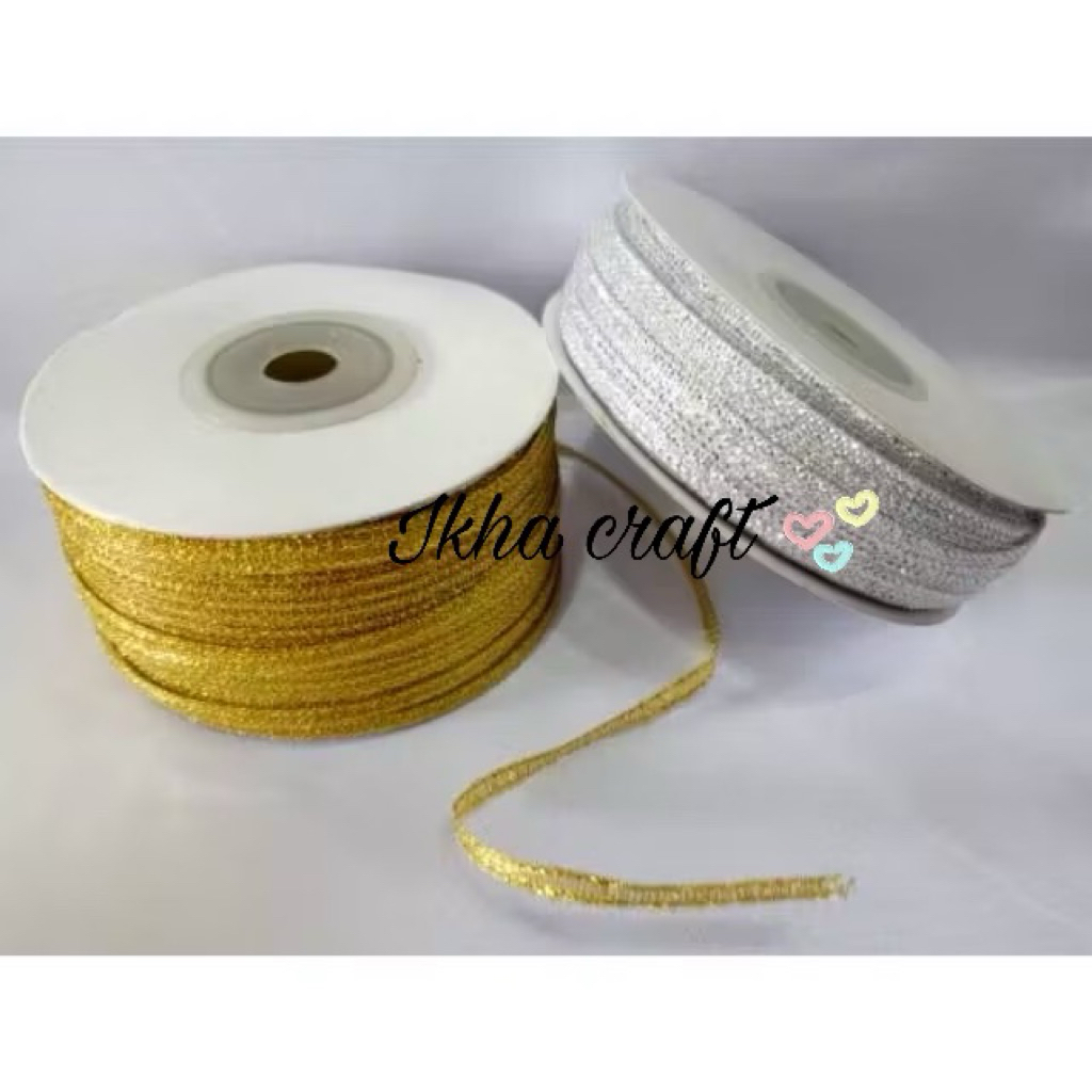 

Pita Emas/Perak 1/8” (0.3cm)Per Slop Isi 5 rol