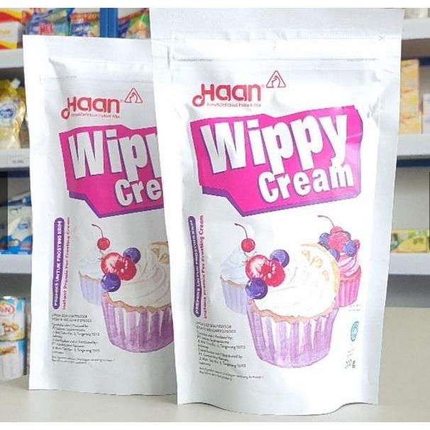 

HAAN WIPPY CREAM POUCH WHIP CREAM 200GRAM DAN 400GRAM