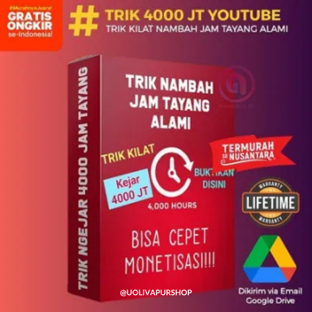 Trik 4000 Jam Tayang Youtube - Trik Kilat Jam Tayang, Lebih Cepat Monett