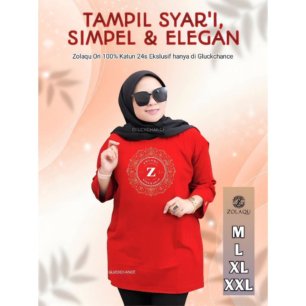 Baju Merah Agustusan Jumbo Outdoor Indoor Terbaru 2025 Lengan Panjang Zolaqu Original Polos Motif