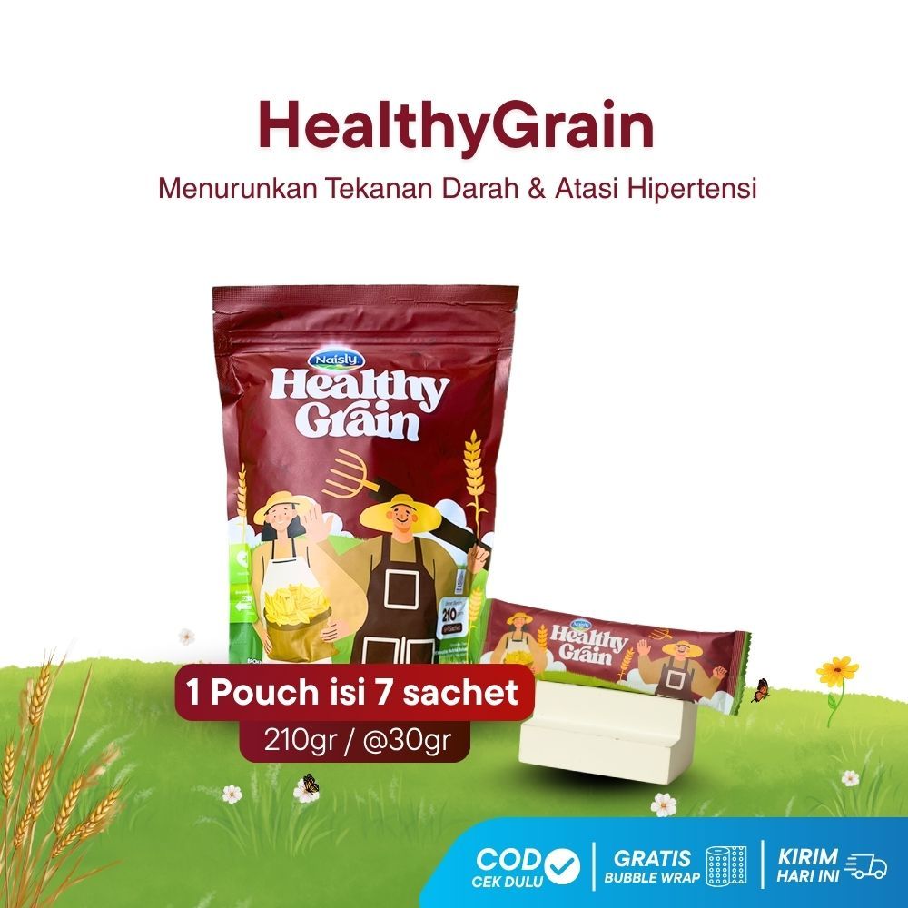 

Oat Multigrain Healthy Grain Kaya Serat Bantu Atasi Hipertensi dan Jantung 1 Pouch isi 7 Sachet