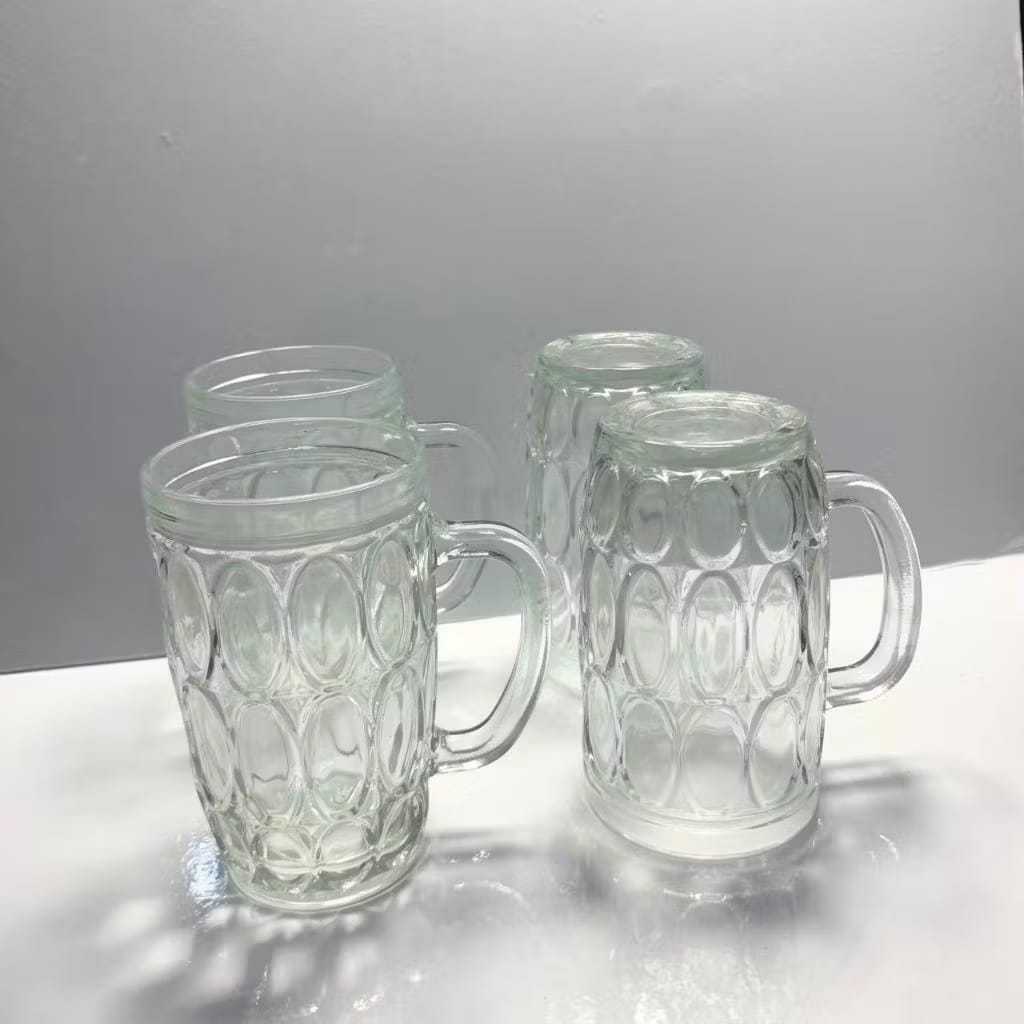 [SATUAN] Gelas Kaca Es Teh Model Gagang / Gelas Kaca Bening / Gelas Kaca Kotak