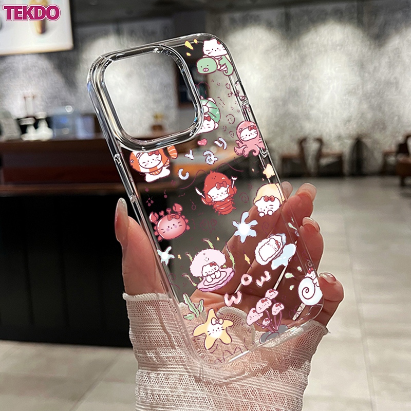 Casing iPhone 16E / 15 / 14 PLUS /13 PRO MAX /12 PRO /11 / 7/8Plus /XR / XS- Akrilik Transparan + Bi