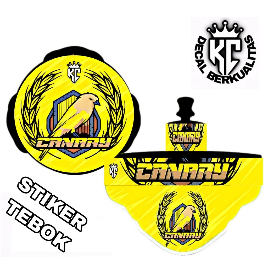 STIKER Sangkar Lovebird Decal Kenari