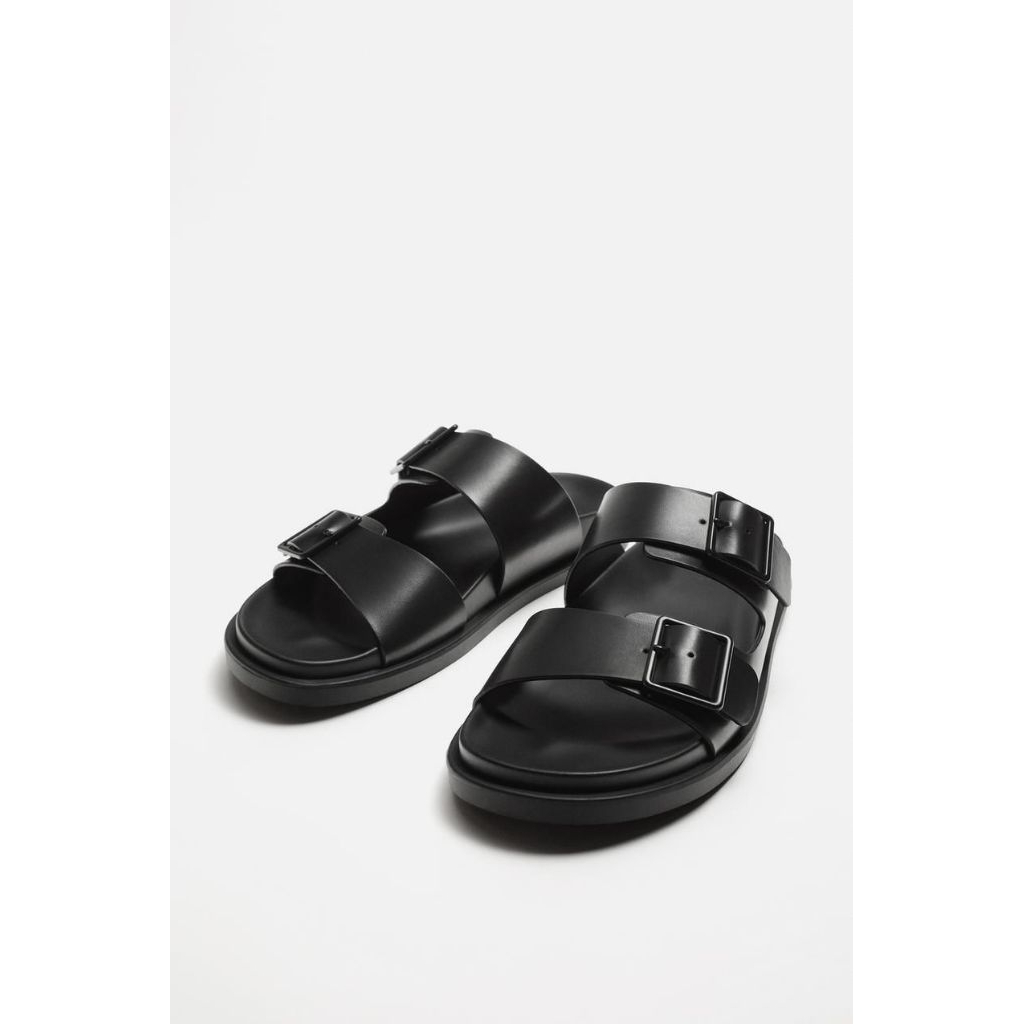 SANDAL PRIA STRAP - ZARA MAN BLACK ORIGINAL AUTHENTIC