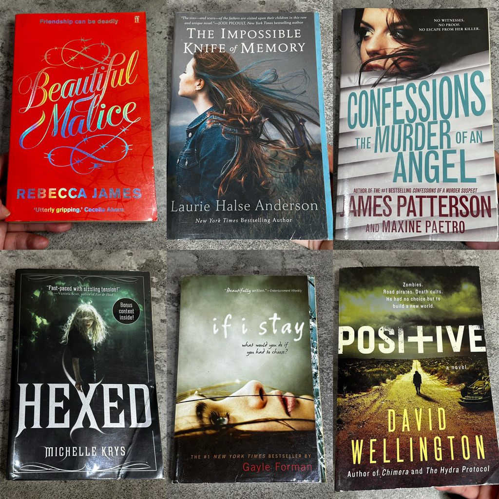 [ENGLISH] Preloved Beautiful malice / The impossible knife of memory / Positive / If i stay / Hexed