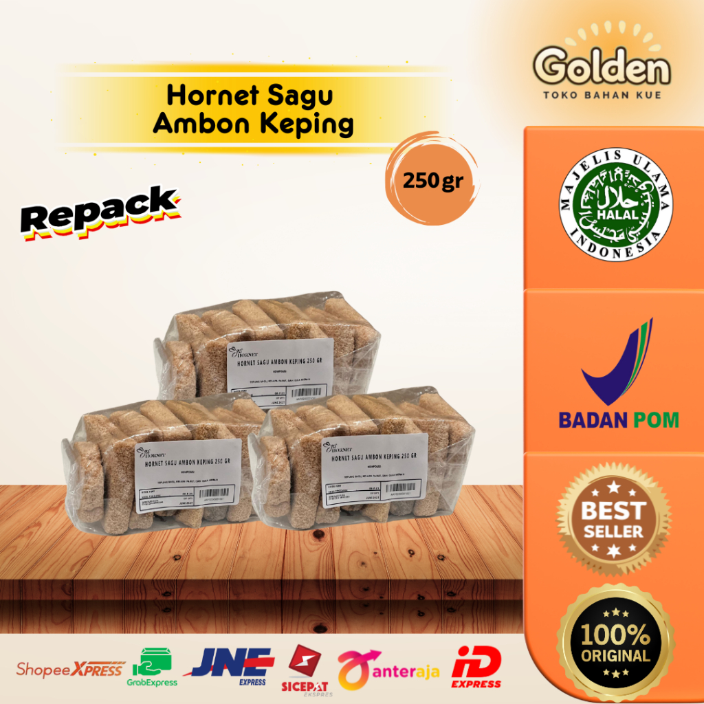 

Hornet Sagu Ambon Keping 250gr