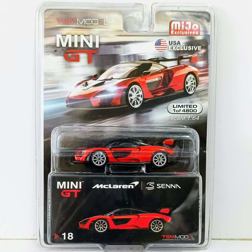 Mini GT 18 Mclaren Senna Mira Orange