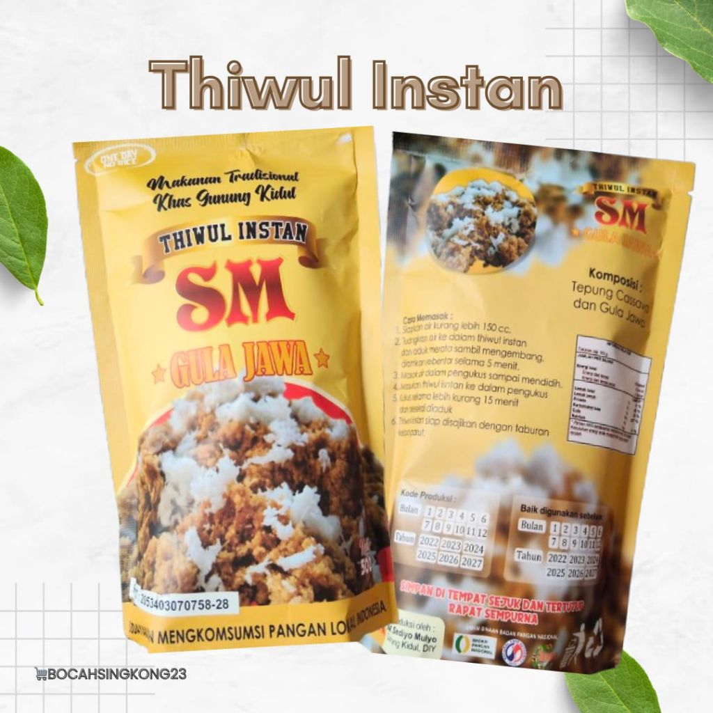 

Tiwul Thiwul Instan Gula Jawa Gunungkidul (One Day No Rice)