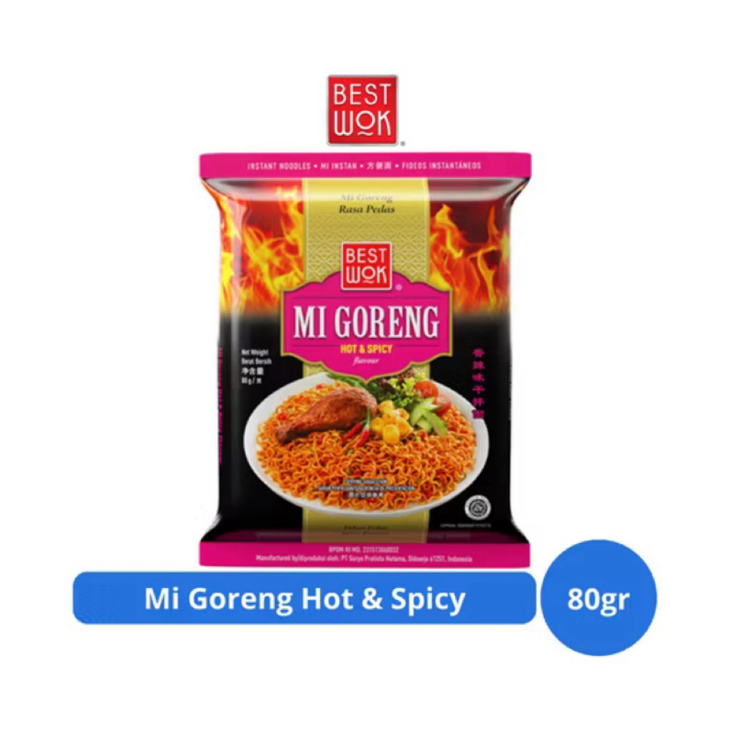 

Best Wok Mi Goreng Hot & Spicy 80gr – Pedasnya Bikin Nagih