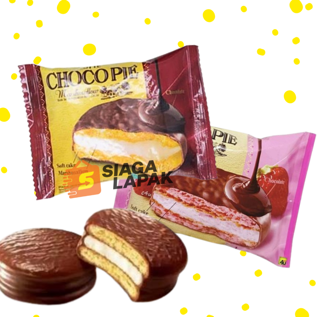 

Lotte Choco Pie 1 BOX ISI 12PCS Biskuit Coklat Marshmallow [BELI BANYAK LEBIH MURAH]