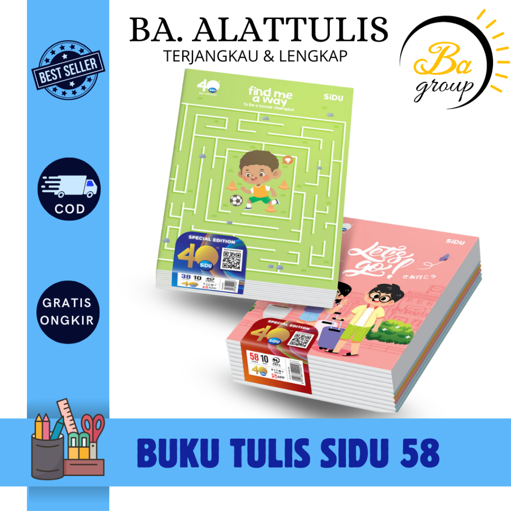 

(ECER) SIDU Buku Tulis 58 Lembar - BA.ALATTULIS