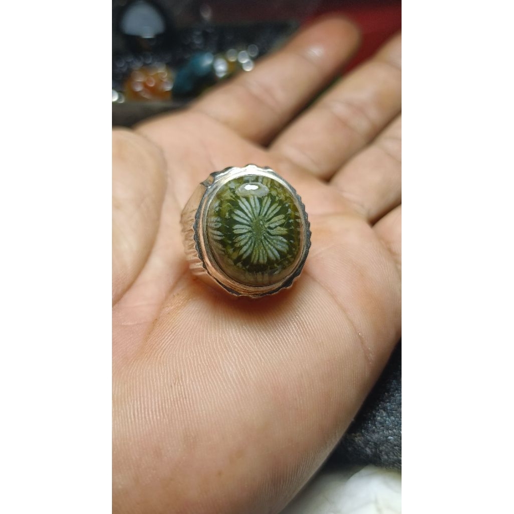 natural teratai tunggal hijau hq