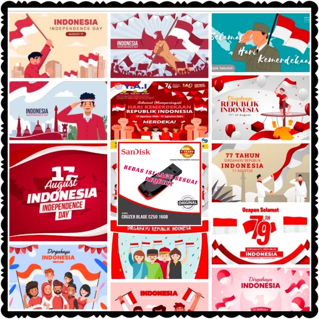 USB LAGU BUAT MOBIL-LAGU KEMERDEKAAN INDONESIA-LAGU AGUSTUSAN-LAGU INDONESIA RAYA-LAGU KEBANGSAAN-LA