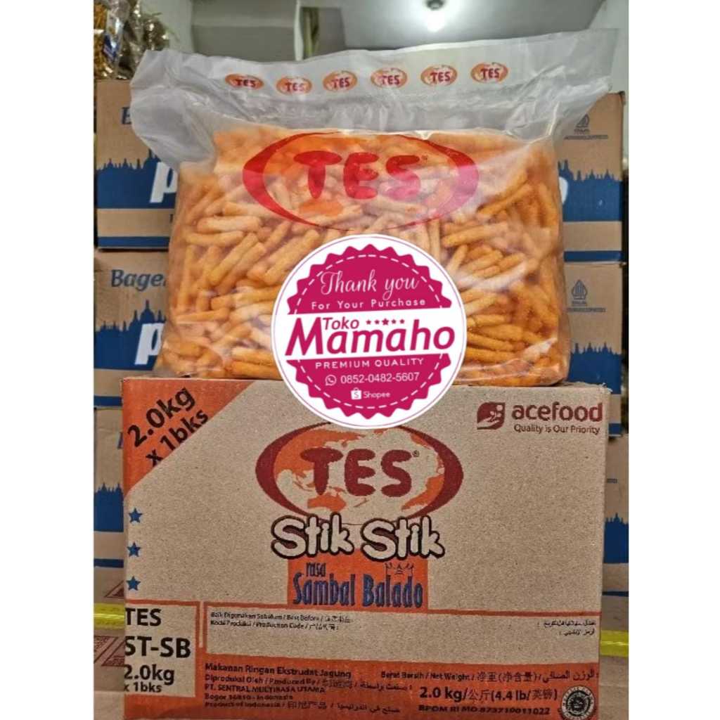 

STIK TES BALADO/200 GR/STIK KENTANG BALADO MURA/ENAK /RENYAH/KENTANG/SNACK GROSIR/SNACK ECER