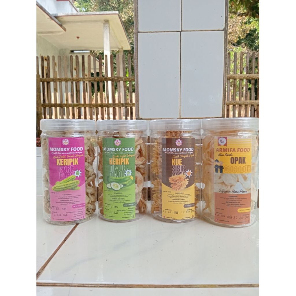 

Opak/ Keripik Pare/ Keripik Timun MOMSKY FOOD