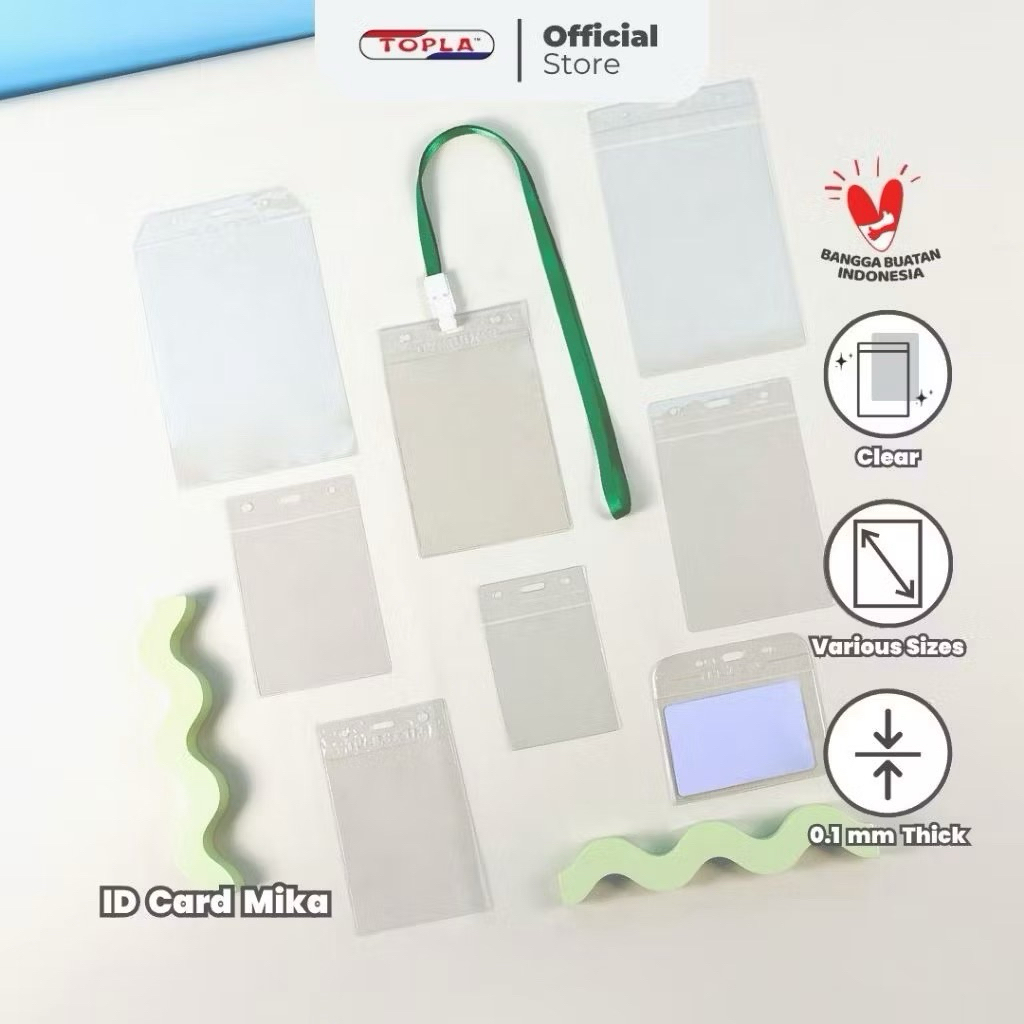 

TOPLA ID MIKA Transparan -Tempat Kartu Tali Name Tag-