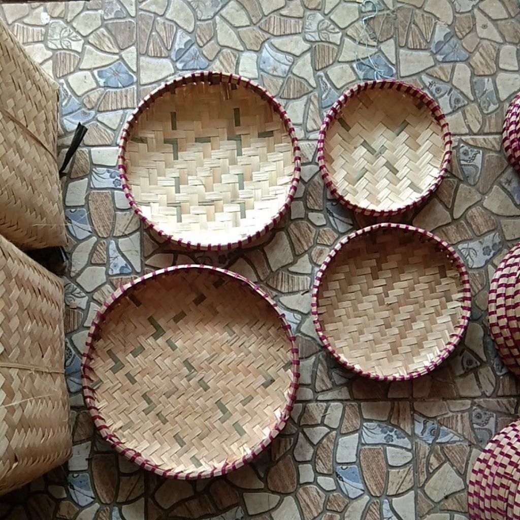 Tampah Bambu Mini Tampah Kecil Tampah Nasi Kuning Jajanan Pasar