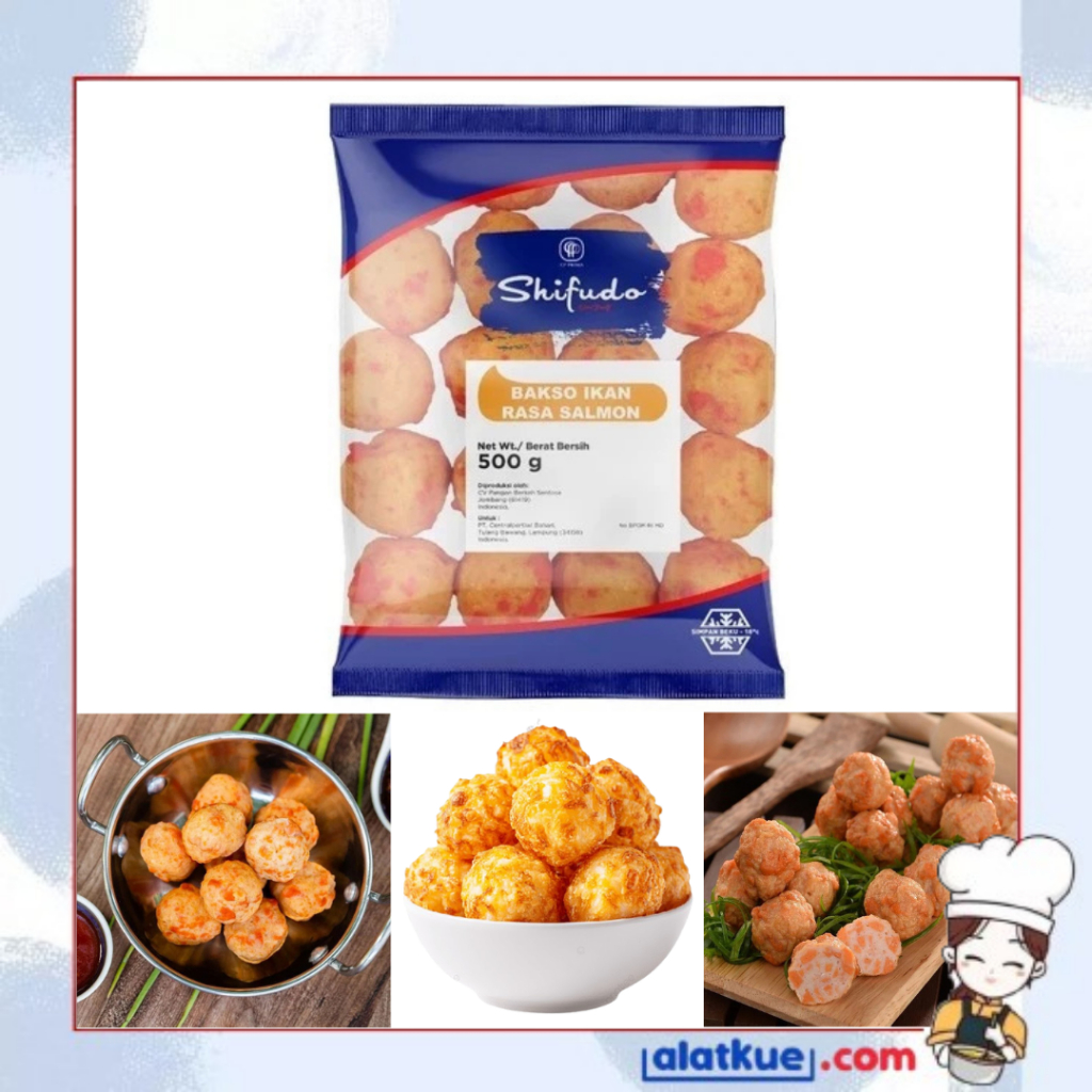 

500gr Shifudo Bakso Salmon Instan Frozen Food Salmon Ball Bakso Salmon Goreng