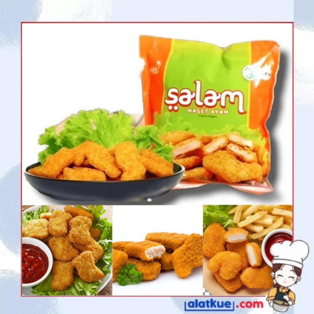 

500gr Salam Chicken Nugget Frozen Naget Ayam Beku Crispy Chicken Nuggets