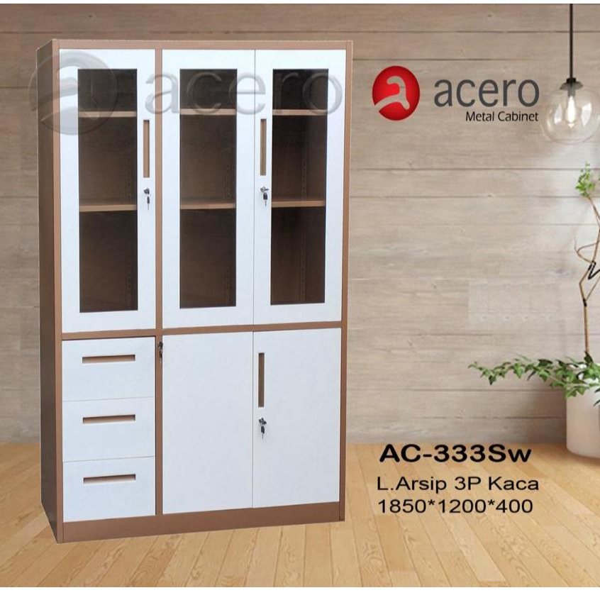 Lemari Besi AC-333-SW- Lemari Arsip - Lemari Arsip 3 Pintu