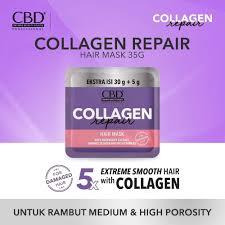 CBD PROFESSIONAL COLLAGEN REPAIR HAIR MASK SACHET WITH CBD KERATIN PRO / CBD COLLAGEN SACHET UNGU