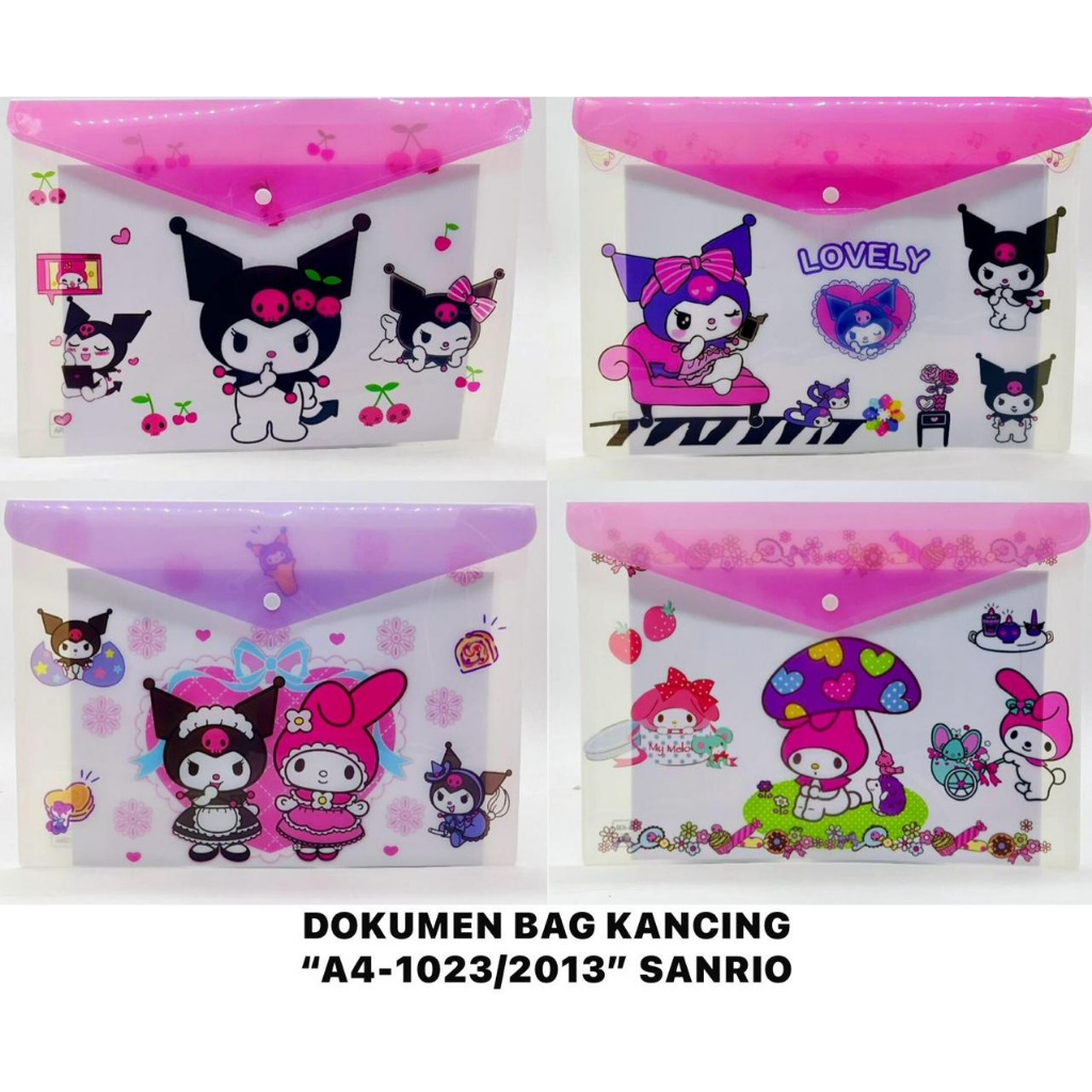 

1pcs MAP KANCING 1 FANCY Kuromi A4 PLASTIK MAP KANCING Sanrio MURAH VIRAL FYP Alat Tulis