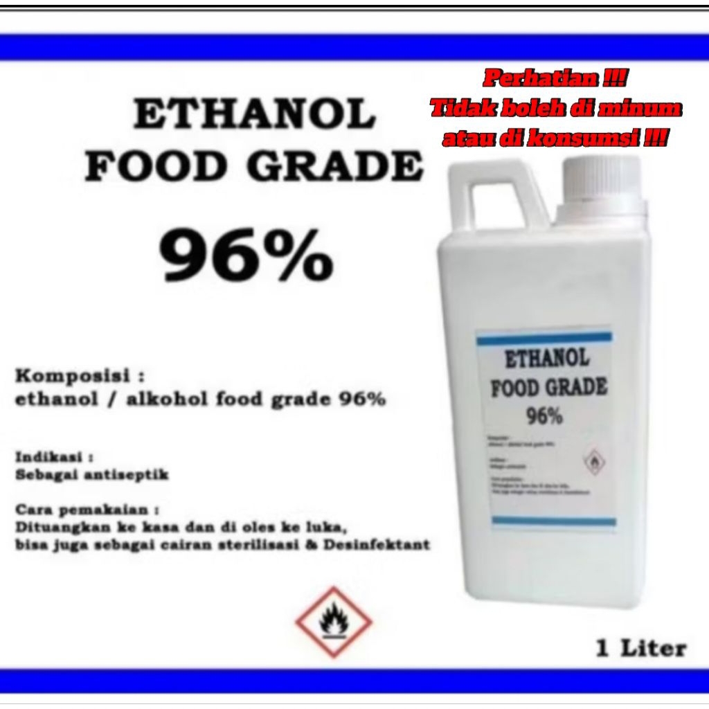 Ethanol 96% food grade 1 liter