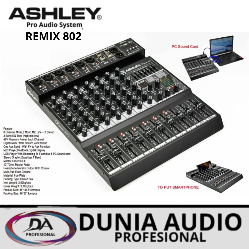 Mixer ASHLEY Remix 802 Original 8 Channel