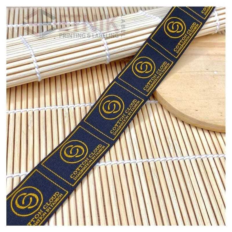 woven bordir woven baju label kerah label bordir