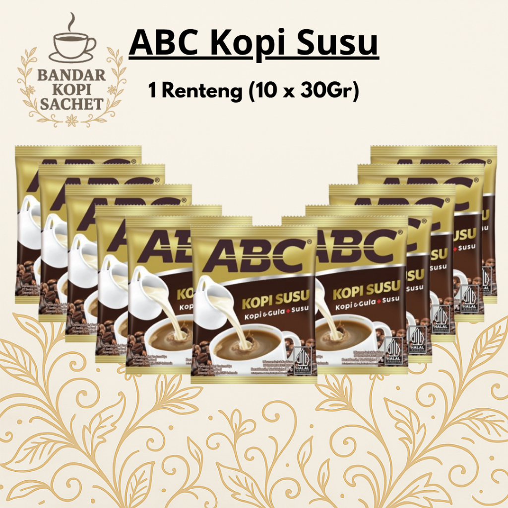 

ABC KOPI SUSU RENTENG 10X30 GR