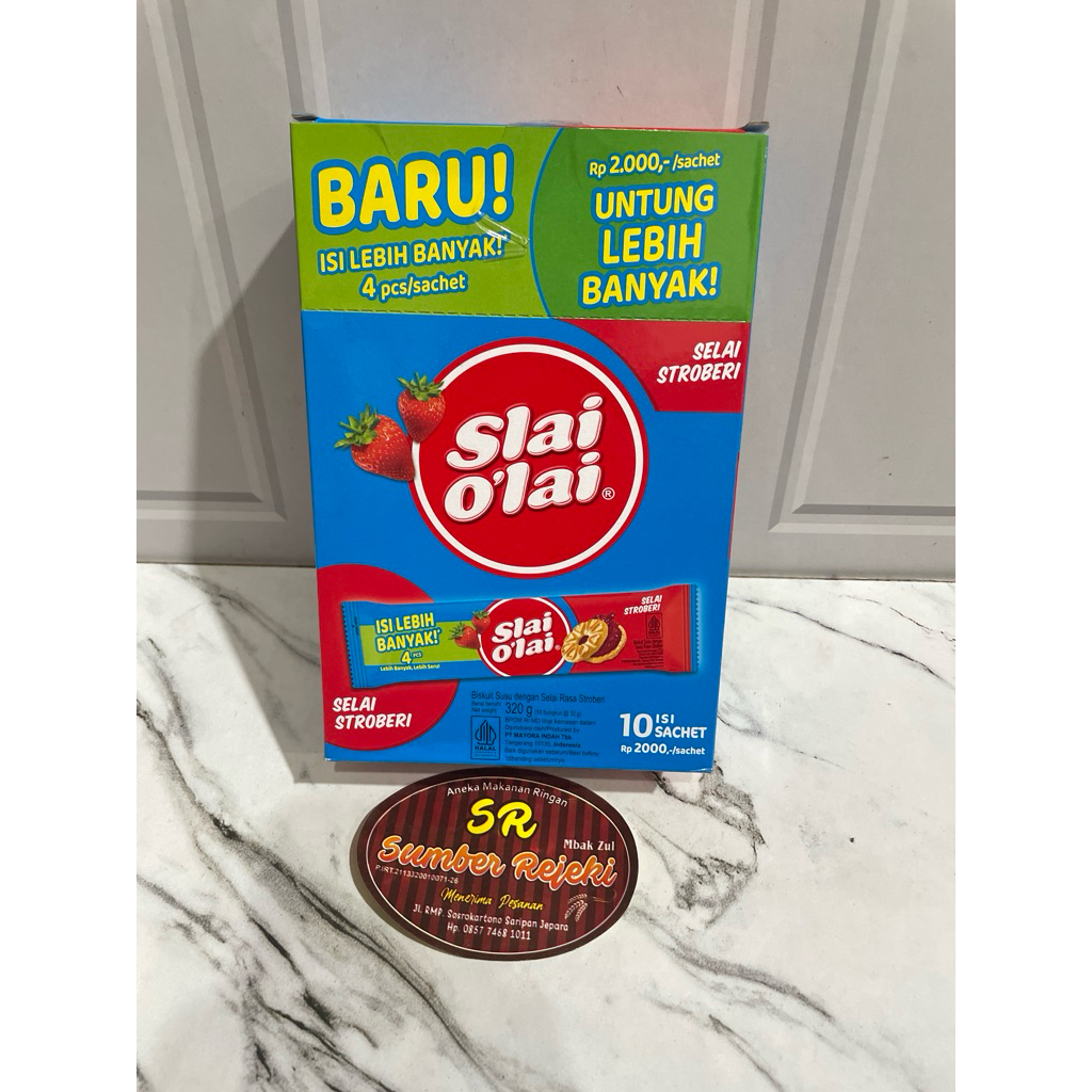 

SLAI OLAI SELAI STRAWBERRY ISI 10 bungkus