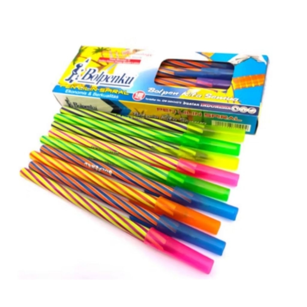 

BOLPENKU Pena Lilin/ Ulir Hitam (Dijual PerKotak isi 12 pcs)