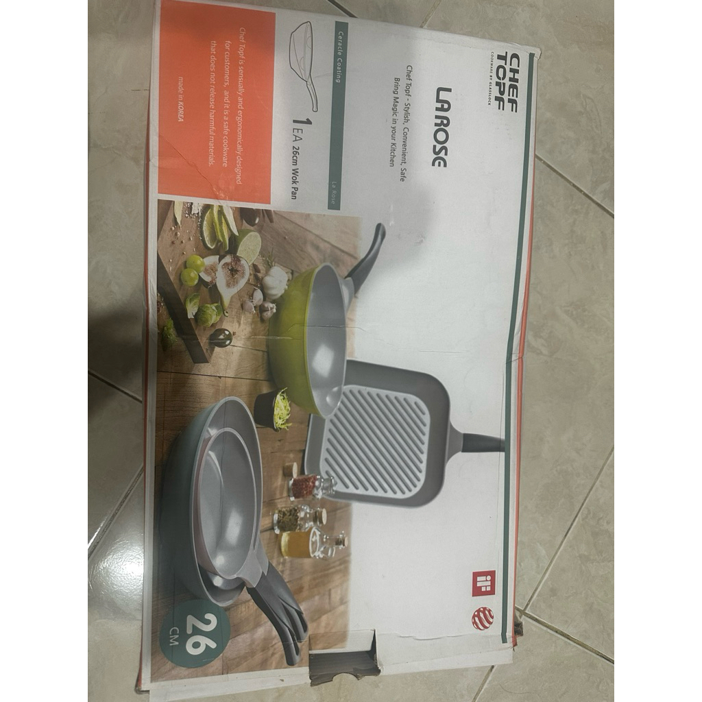 wok pan 26 cm merk chef topf