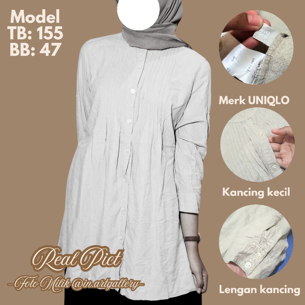 [Preloved] KEMEJA BAJU KANTORAN WANITA|KOREAN OUTFIT