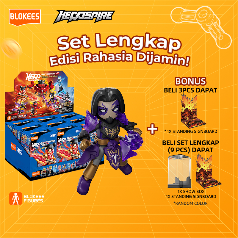 "Jual Produk BLOKEES Figures Hero Spire Blind Box Mainan Nezha Anak Toys Balok Bangunan (1 PCS)-