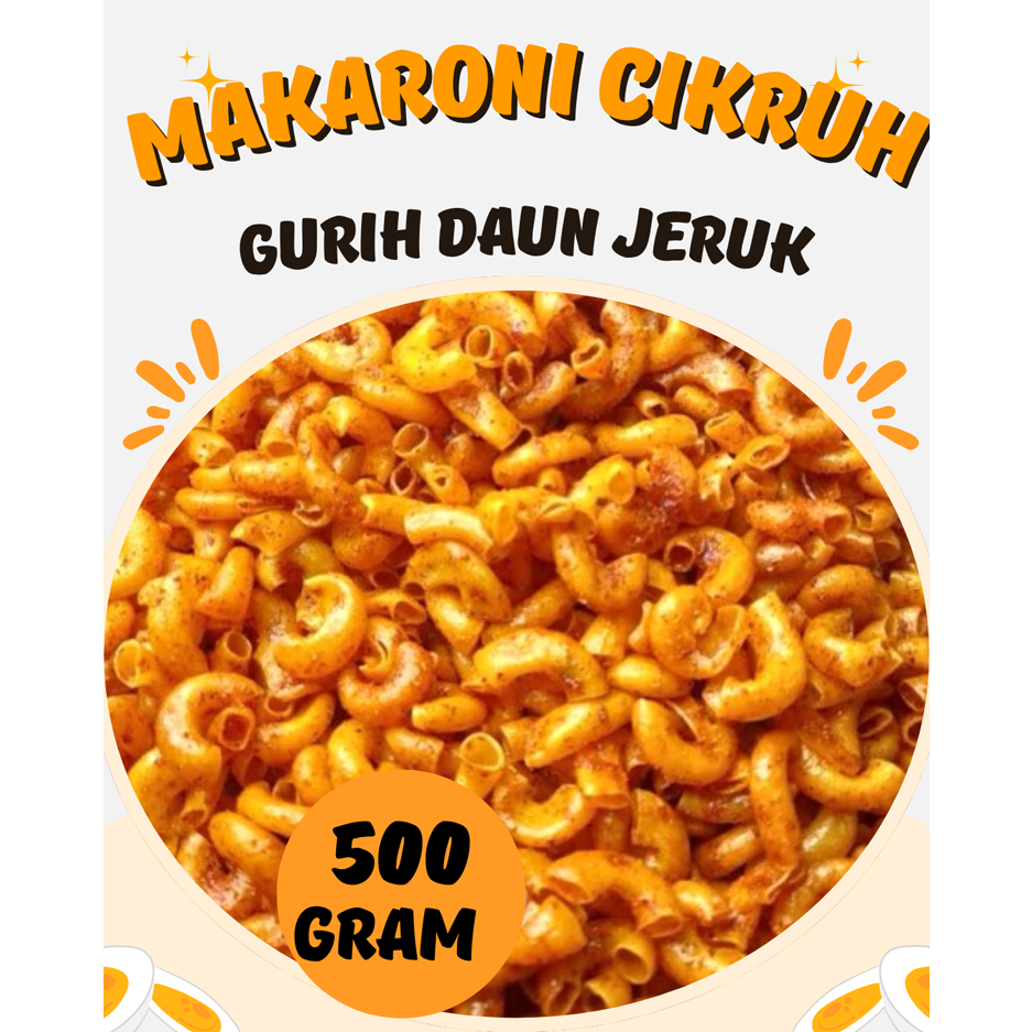 

Jajanan Enak Makaroni Gurih Original Daun Jeruk / Makaroni Omex Rasa Gurih Original Nagih 500 Gram