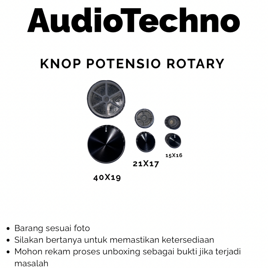 Knop/Knob Potensio Rotary Alumunium Alloy