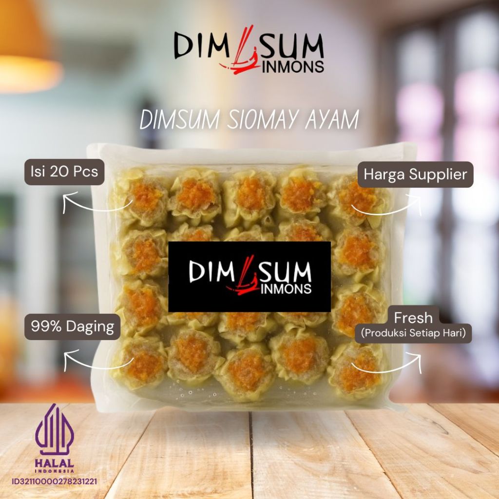 

Inmons Dimsum Ayam Halal isi 20pcs - Siomay Frozen Food Premium Harga Reseller
