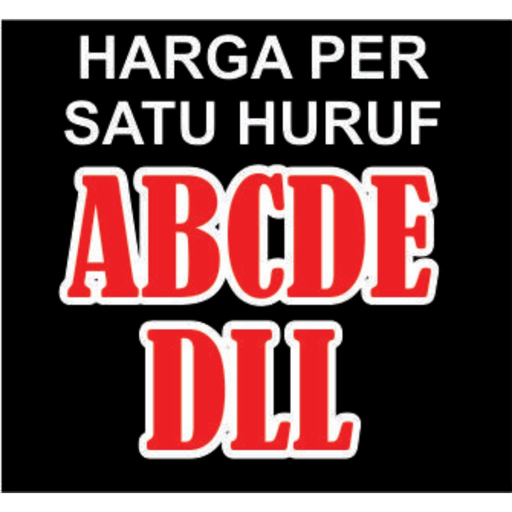 

cutting stiker dua warna bisa custom nama toko dan usaha anda