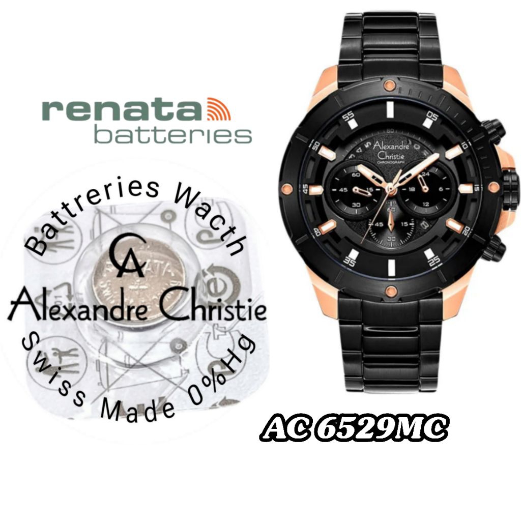 battrai jam tangan Alexandre Christie 6529mc battrai pengganti battrai jam tangan