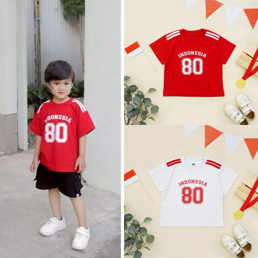 Kaos Kerdekaan Megumi | Kaos Kemerdekaan Merah Putih | Kaos Merah | Kaos Putih | Kaos Anak | Atasan 