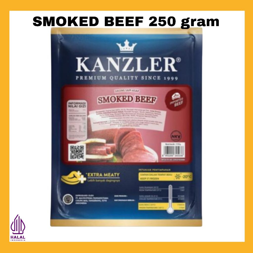 

KANZLER HAMBURGER SMOKED BEEF 250 GRAM